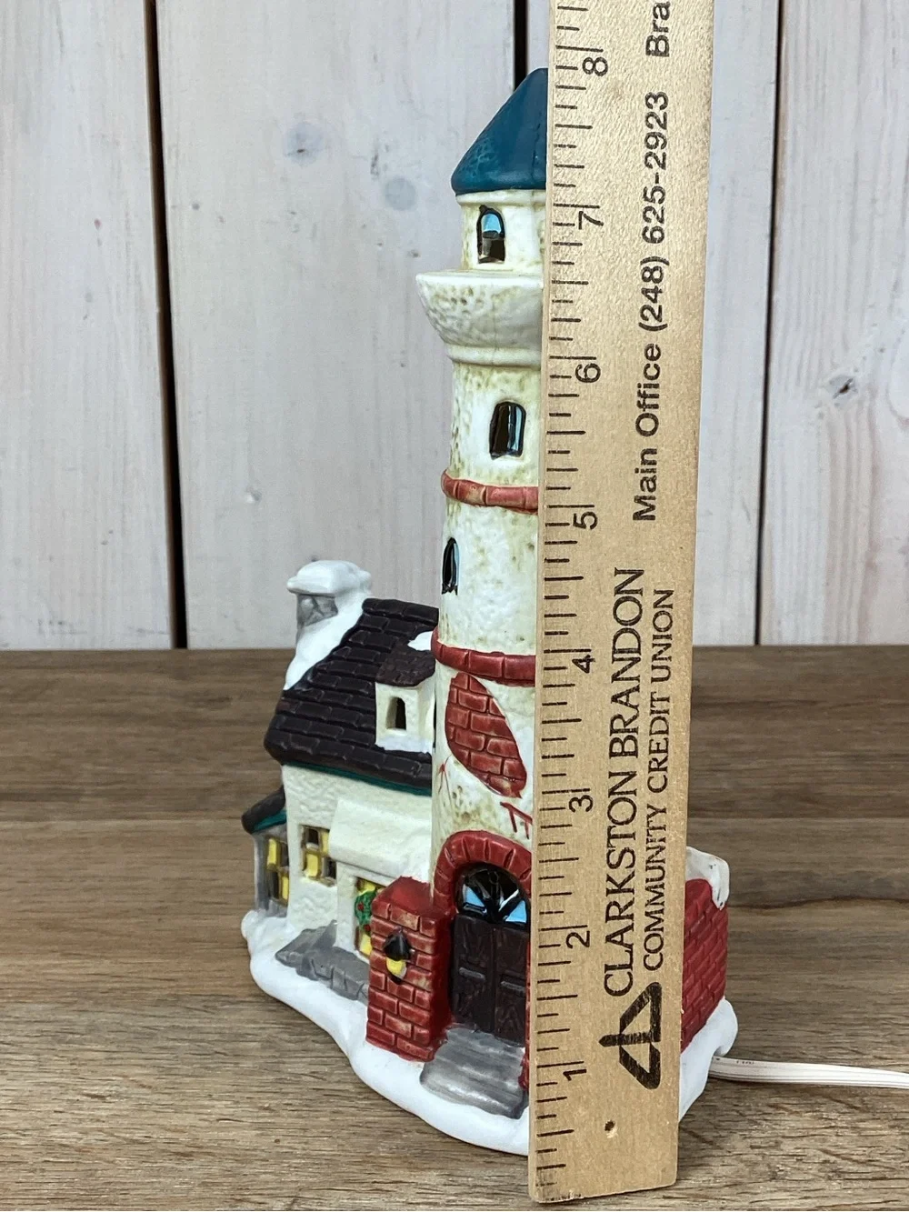 Ceramic Lighted Holiday Lighthouse Christmas